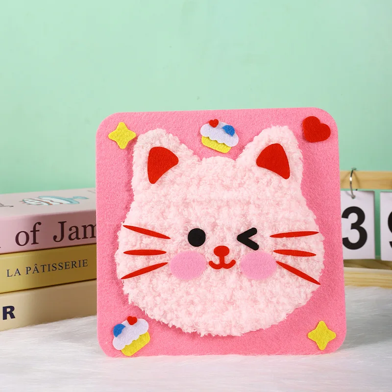 Beginner Kids Sewing & Craft Kit - DIY Embroidery Animal Dolls Gift Set