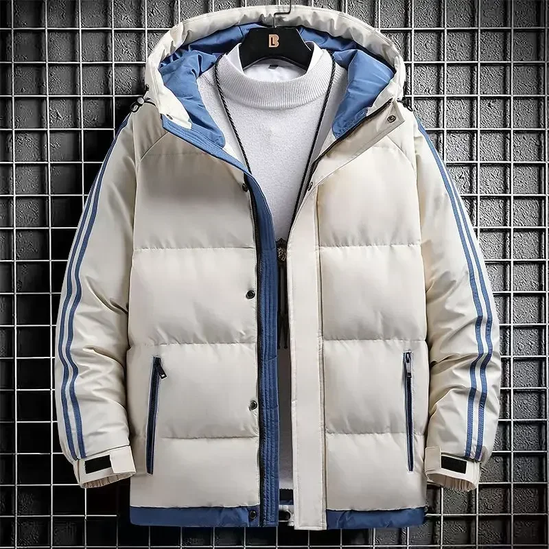 thumbnail image 1 of Abrigo acolchado para hombre, parkas de moda Harajuku con relleno corto, chaquetas acolchadas para hombre, ofertas 2025, novedad en promoción moderna Y2k, 1 of 5