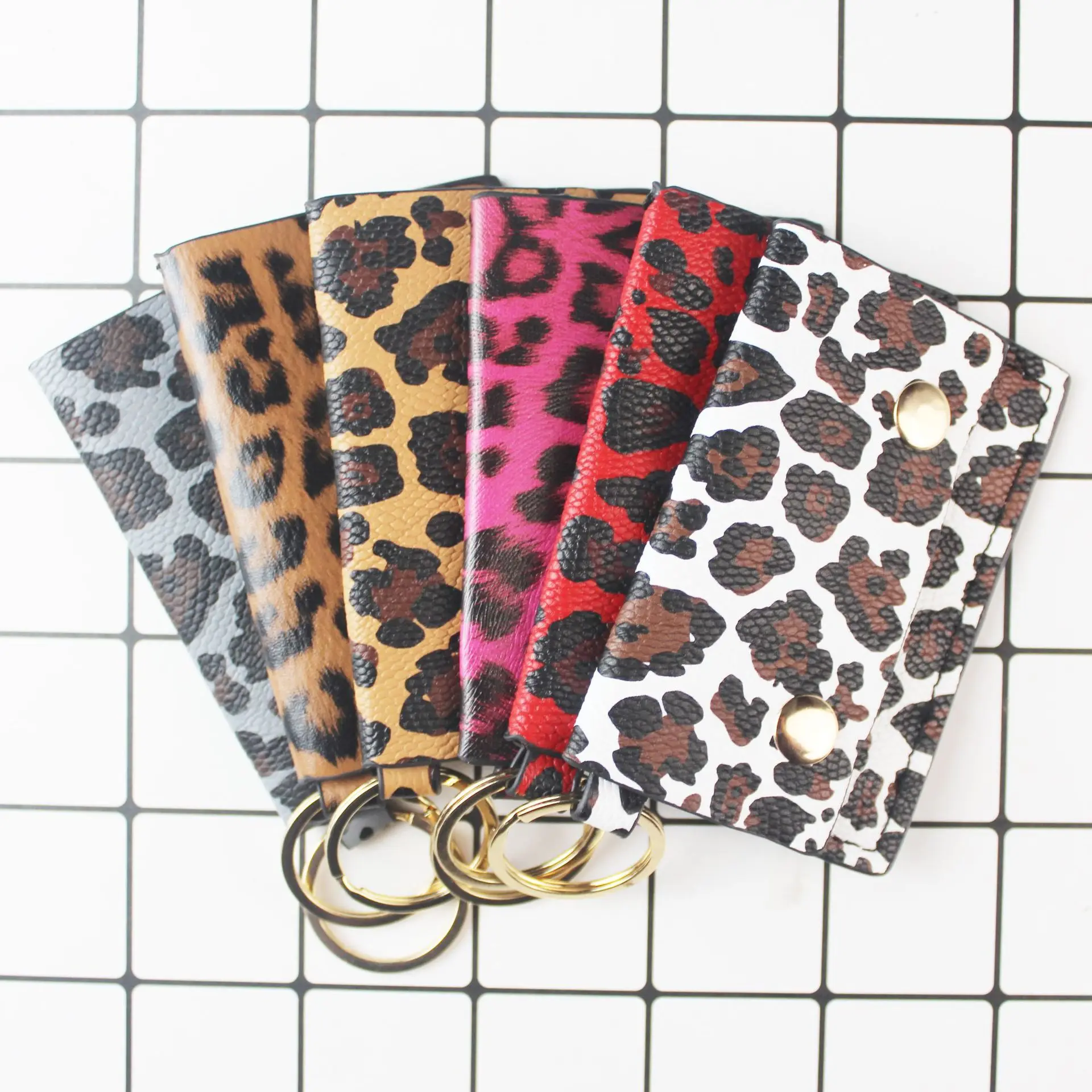 Wristlet Keychain & Wallet - Leopard