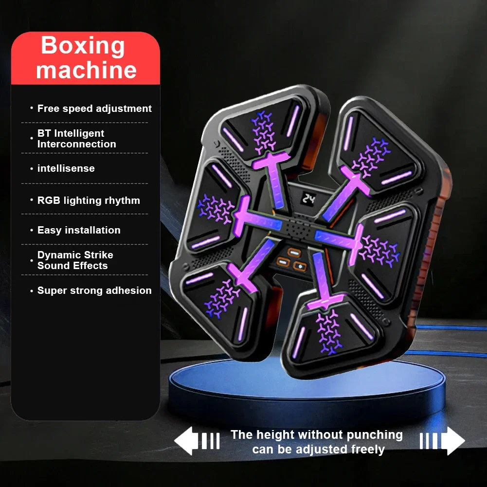 Music Boxing Machine Boxing Training Punching Equipment Type C Charging Smart Bluetooth-Compatible Machine for Exercise