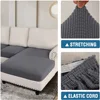 Stretch Sofa Seat Cushion Cover Thick Jacquard Couch Cushion Covers Sectional Seat Slipcovers Armchair Anti Cat Paw Textured 6