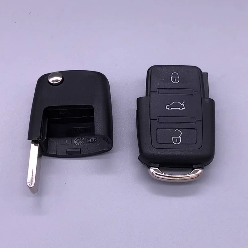 Blank Car Key Shell Remote Flip 3 Buttons For VW Beetle/Caddy/Eos/Golf/Jetta/Polo/Scirocco/Tiguan/Touran/UP folding car key shell car key shell