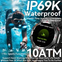 T-Rex 3 Ultra Military Grade GPS Smart Watch 10ATM Waterproof Compass Altimeter Barometric AMOLED Men HD Call Sports Smartwatch - Image 2