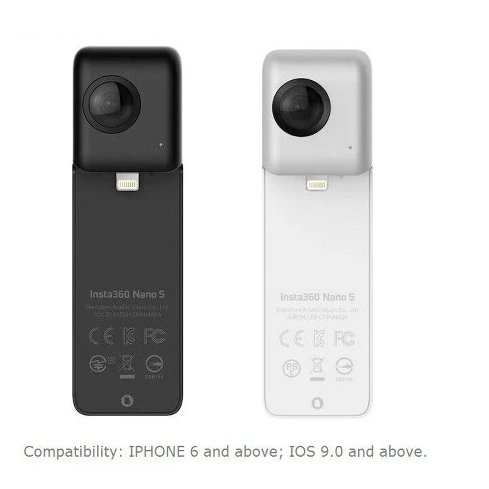 Lnsta360 Nano S VR Video Panoramic Intelligent Camera Selfie Beauty Live Camera Suitable For IPhone IOS 9.0 Or Higher Versions