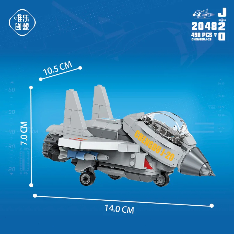 ToylinX 498PCS Military Fighter Jet Building Set Airplane Army Toy Sets Cool Airplane Building Kit,Halloween Gift for Children
