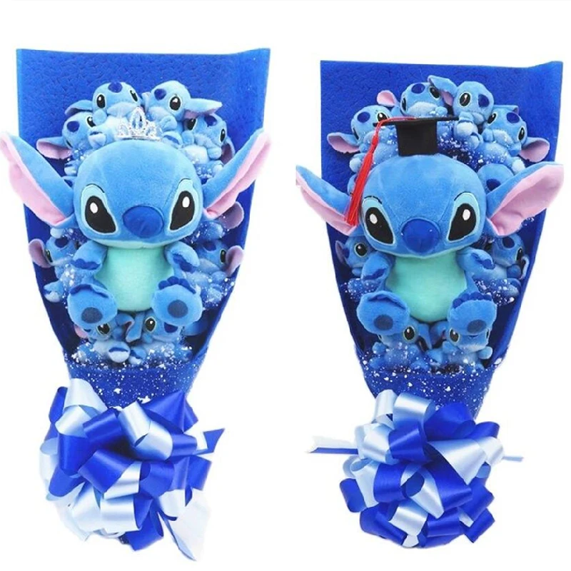 disney Lilo Stitch Plush Doll Toys Rose Bouquet Gift Box Stitch Soft  Stuffed Dolls Stich Plush Bouquets for Kids Birthday Gifts - AliExpress