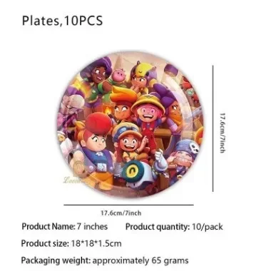 Competitive Mobile Game Party Decoration Disposable Tableware Set Paper Cups Plates Birthday Banner Baby Birthday Supplies 5