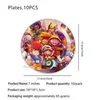 Competitive Mobile Game Party Decoration Disposable Tableware Set Paper Cups Plates Birthday Banner Baby Birthday Supplies 5