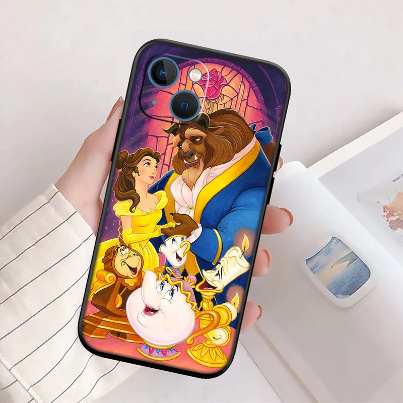 Luxurious Beauty and the Beast-Themed Shell Phone Case