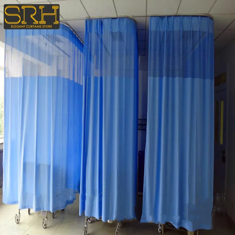 

Custom Hospital Ward Curtains Nursing Home Beauty Salon Bed Track Partition Curtains Multi-color Cloth Finished Medical Curtain