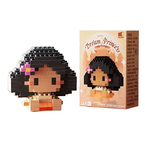 Disney 214 style Winnie LinaBell StellaLou Building Blocks Princess Cartoon Figrues Bricks Children's Assembly Toys Model Gift - Image 26