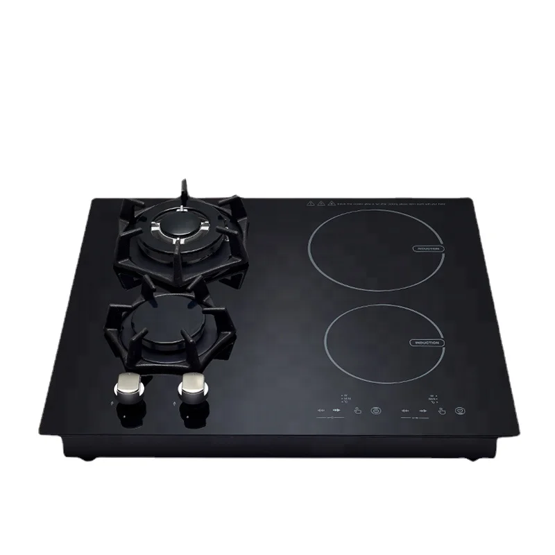 4 Burners hybrid FGQT42 gas & induction combine cooker/hob