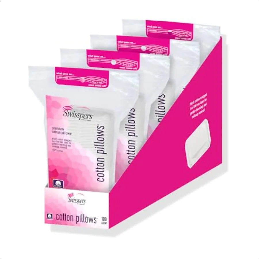 Swisspers UltraSoft Vegan Cotton Skincare Pillows
