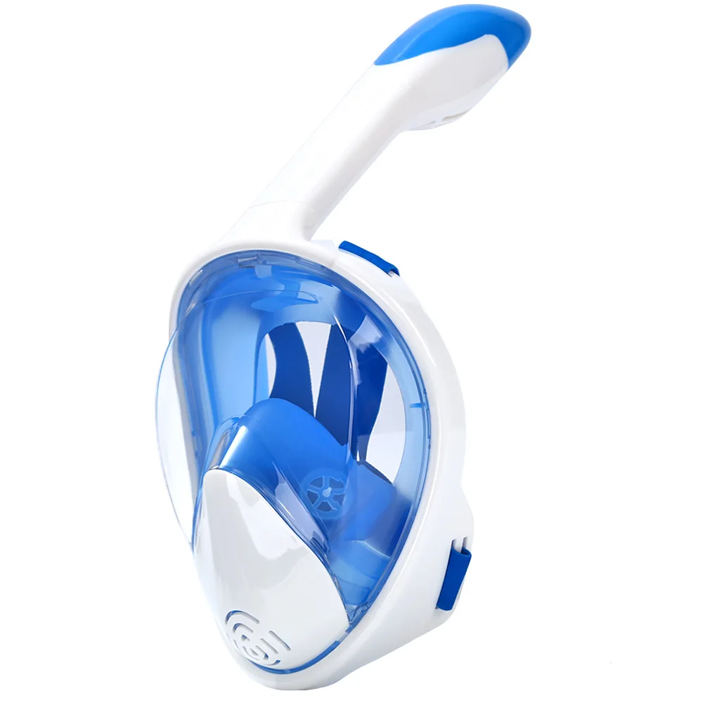 풀 페이스 스노클 마스크 다이빙 마스크 성인용 수영 고글 분리형 카메라 마운트 180 파노라마 뷰 안전 호흡 시스템