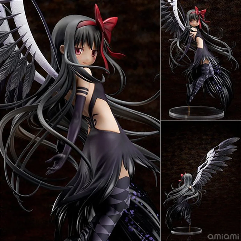 

100% оригинал: Puella Magi Madoka Magica Akemi Homura 40 см ПВХ фигура аниме Модели игрушки Фигурки коллекционные куклы в подарок