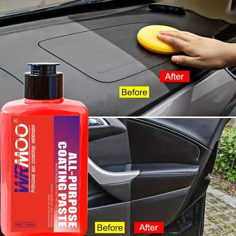 Automotive Plastic Renovation Solutions - Long-lasting, glossy interior and exterior vehicle repair creams and application pads 5