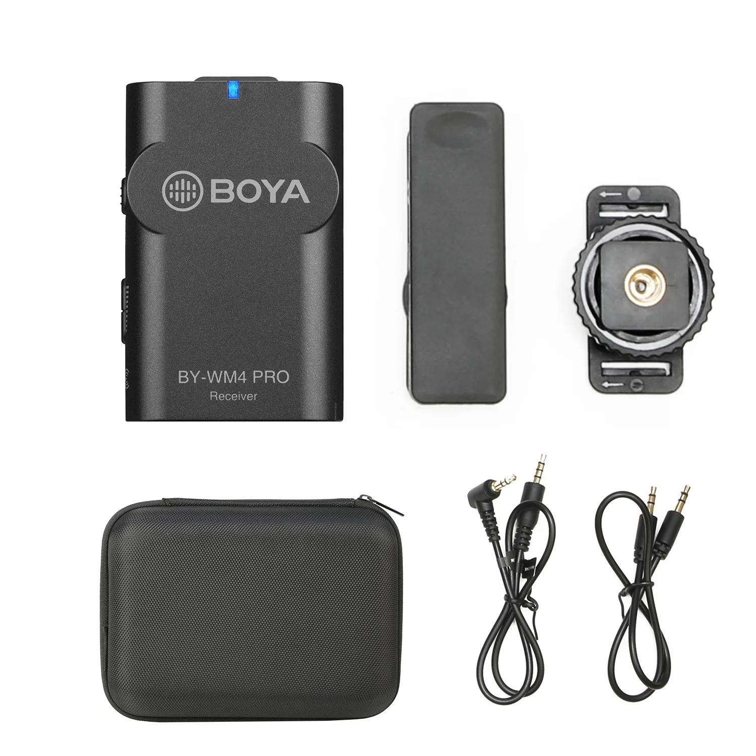 BOYA BY-WM4 PRO K1-K6 2.4GHz Professional Wireless Condenser Microphone for PC Mobile Phone iPhone Android Lavalier Microphone 