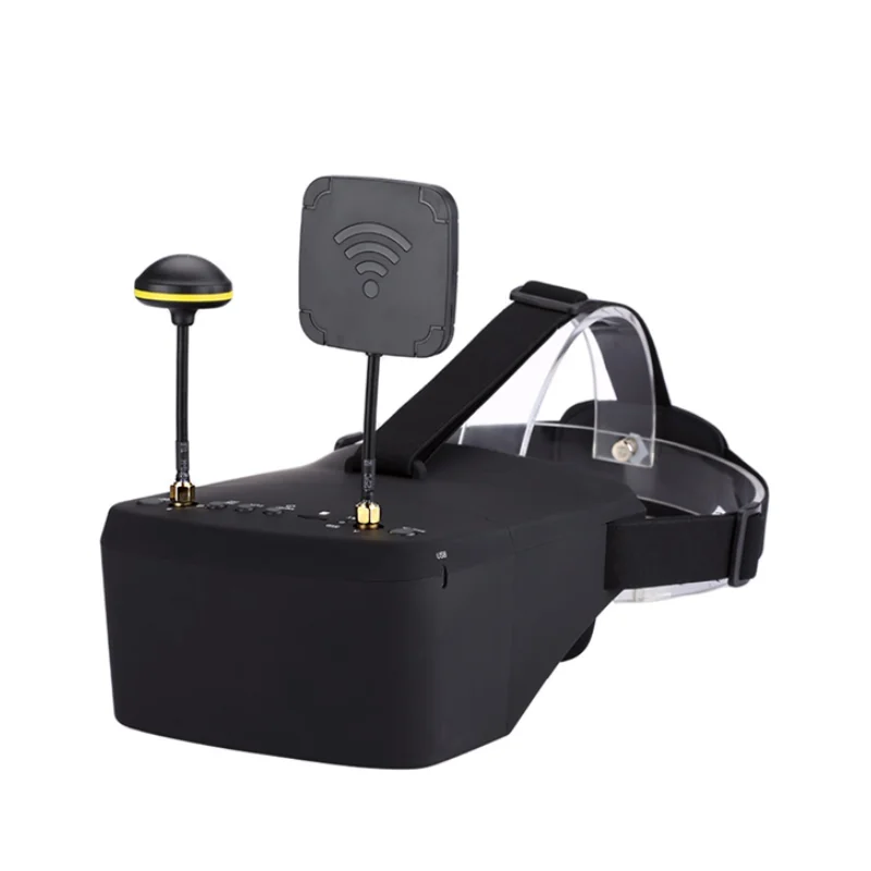 Lunettes FPV EV800D 5.8G 40CH DVR 5 pouces HD pour drone RC