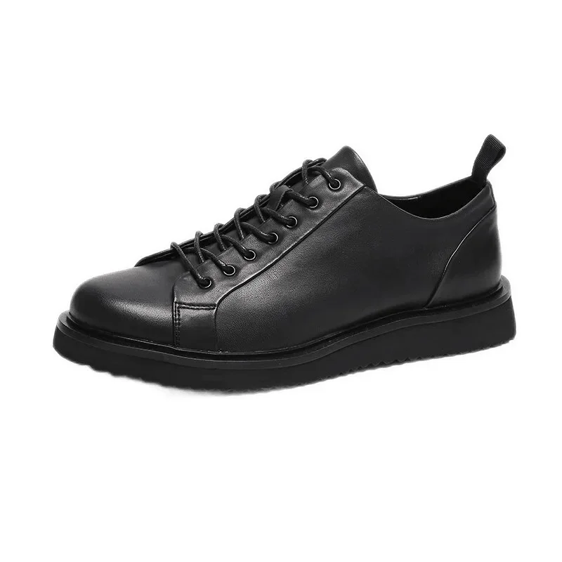 Cowhide Men's Shoes Leather Four Seasons Leisure Driving Shoes 5