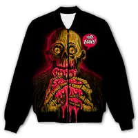 CAVVING 3D Printed Return Of The Living Dead Zipper Bomber Jackets Men Overcoat Mens Coat Zip Up Jackets for Women/Men 2