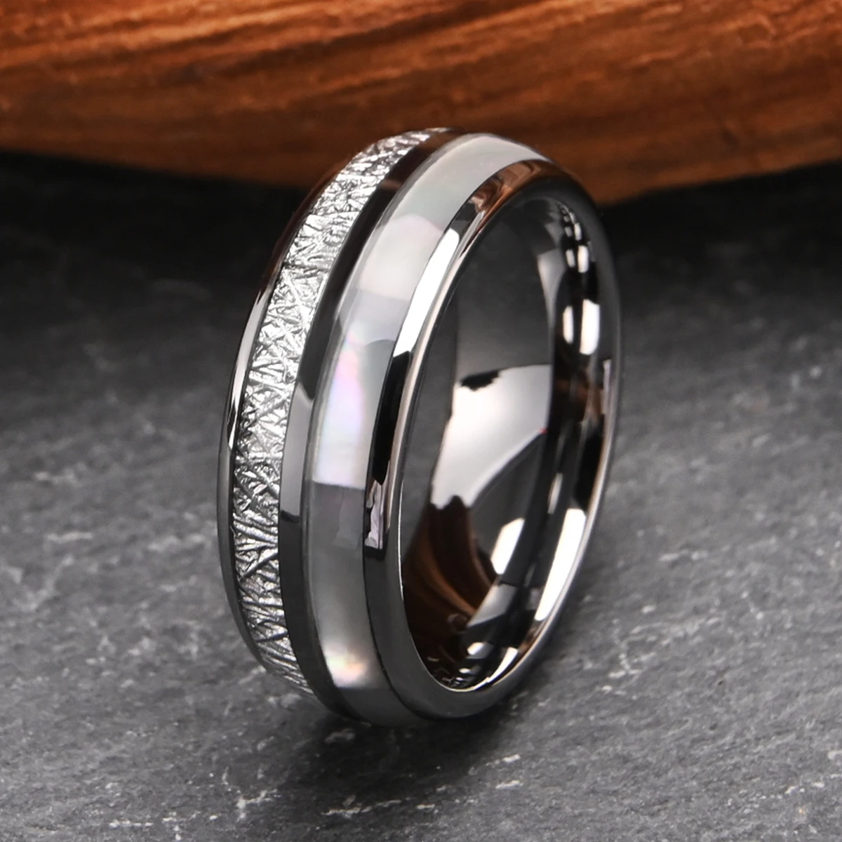 Eheringe Paarringe Verlobungsring für Damen Bijoux Femmes Wolframring Schmuck Accessoire Femme Luxus-Schmuck