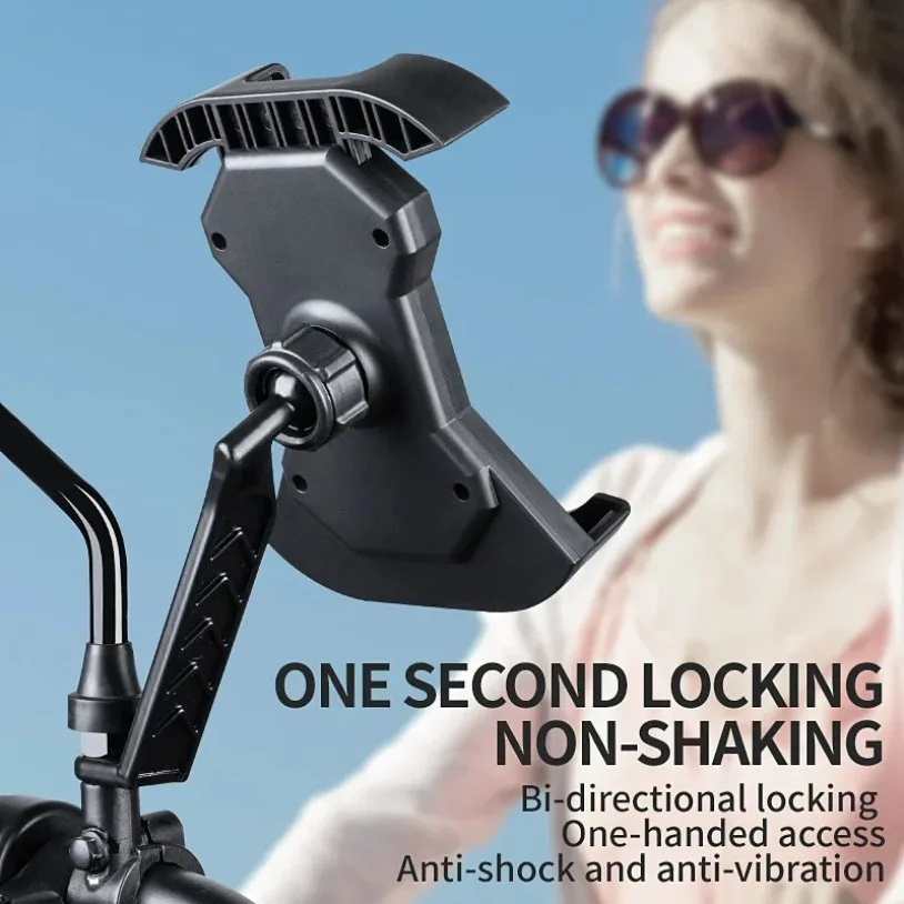 Bicycle Motorcycle Bracket Riding GPS Cellphone Mount Handlebar & Rearview Mirror For iPhone Samusng Bike Cycling Phone Holder