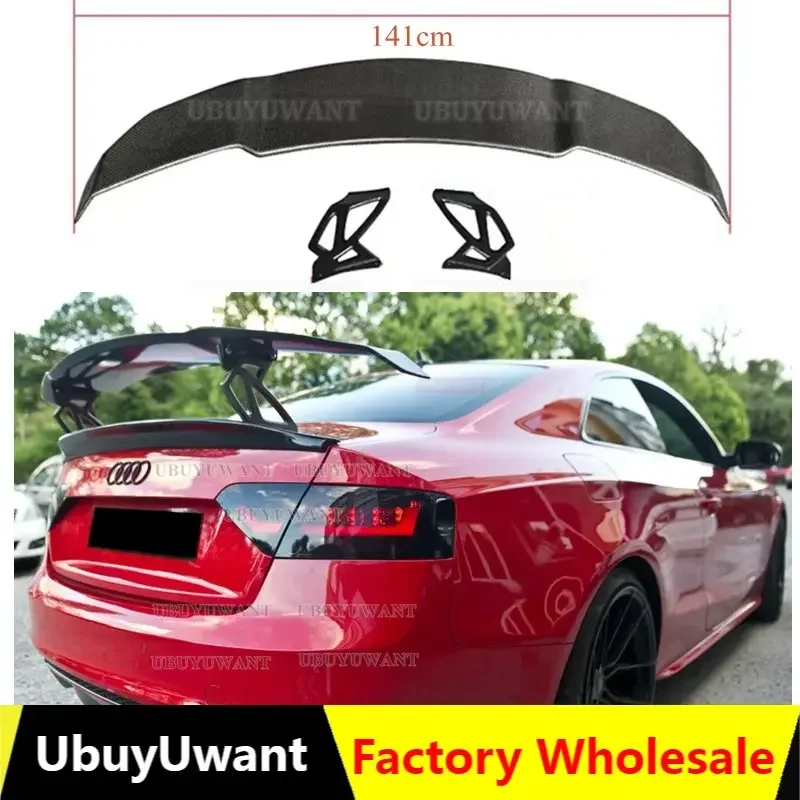 

UBUYUWANT Подходит для AUDI A5 B8 B8.5 двухдверное купе Carbon GT Wing 2007-2017 задний спойлер из АБС-пластика крыло багажника для Audi A5 4 двери