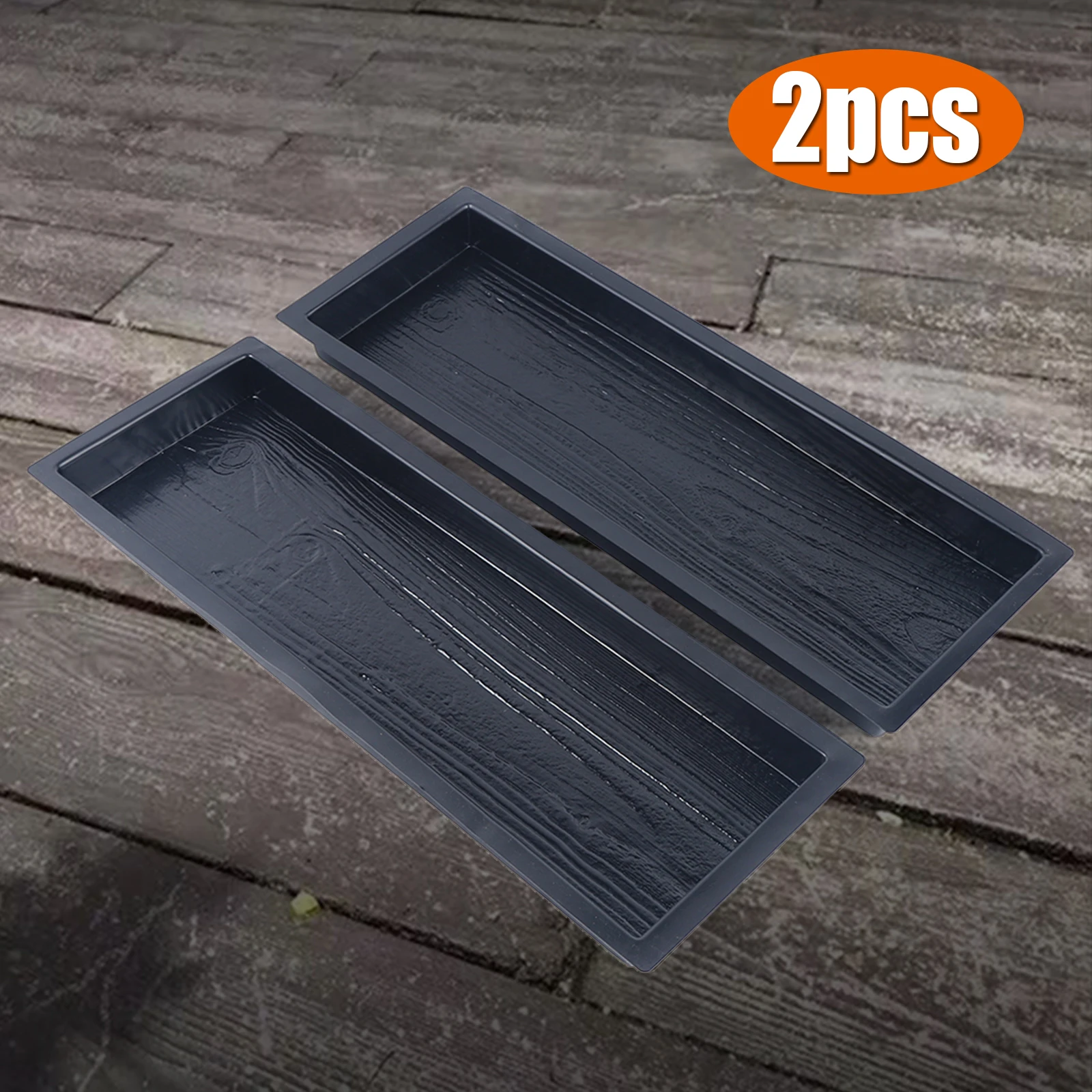 Durable Concrete Molds Pathways ABS Material Wood Surface Easy Use Walkways Patios Sidewalks