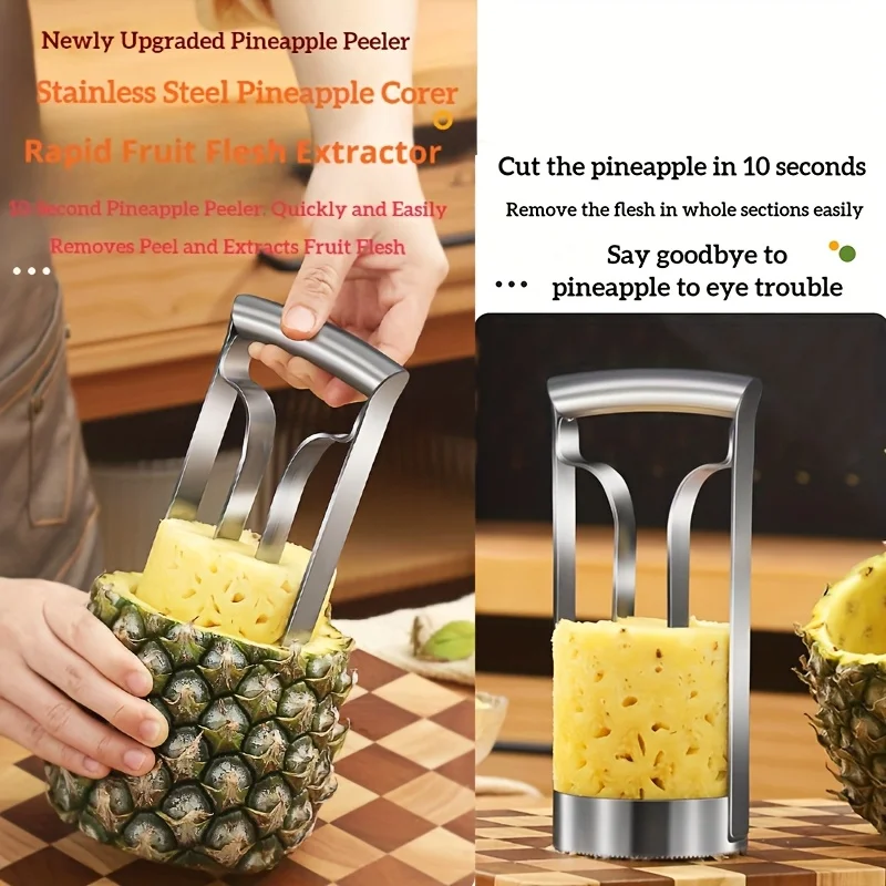 Stainless Steel Multi-Functional Corer and Peeler - Effortless Coring, Light Beige Sharp Blade for Precise Cutting