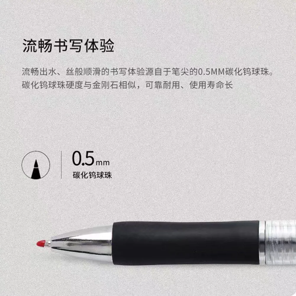 Retractable Gel Pens 13Pcs Set Ballpen 0.5mm Ballpoint Replaceable Refills Office School Supplies Stationery