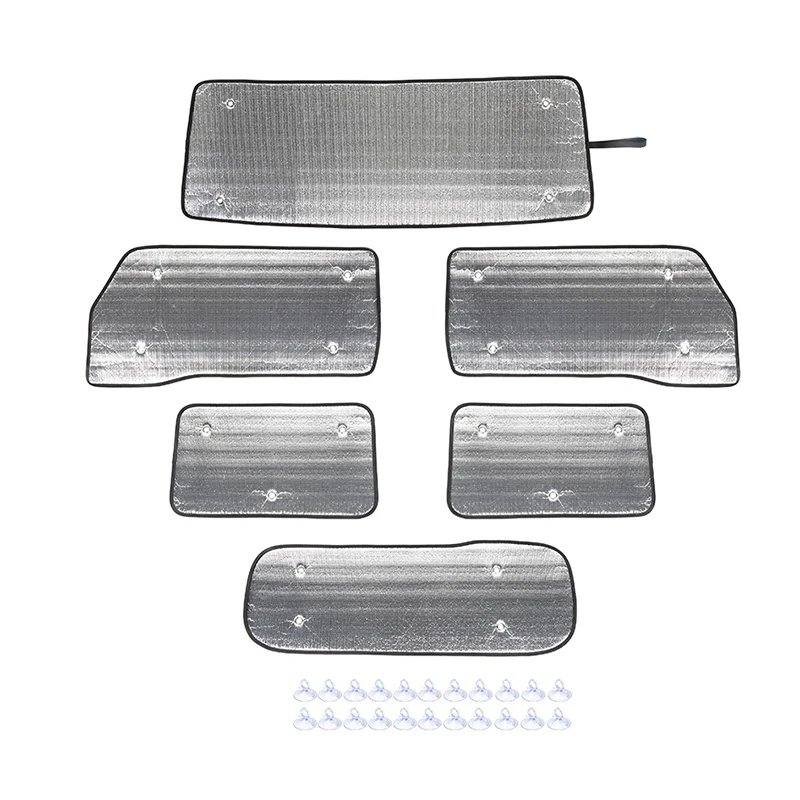 

Windshield Sunshade Kit For Suzuki Jimny JB64 JB74 2018-2020 Anti-UV Car Sunshades Curtain Sun Block Sun Visor Cover