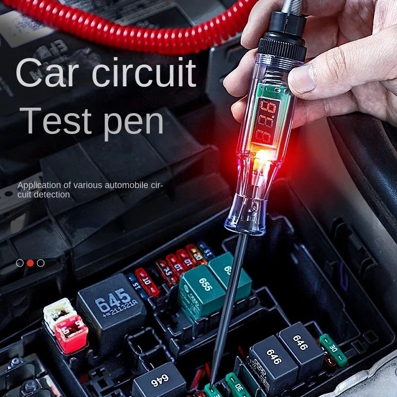 Car Truck Voltage Circuit Tester Auto 6V 24V Tools Car Diagnostic Probe Test Pen Light Bulb Electric Measuring Pen Tools 1