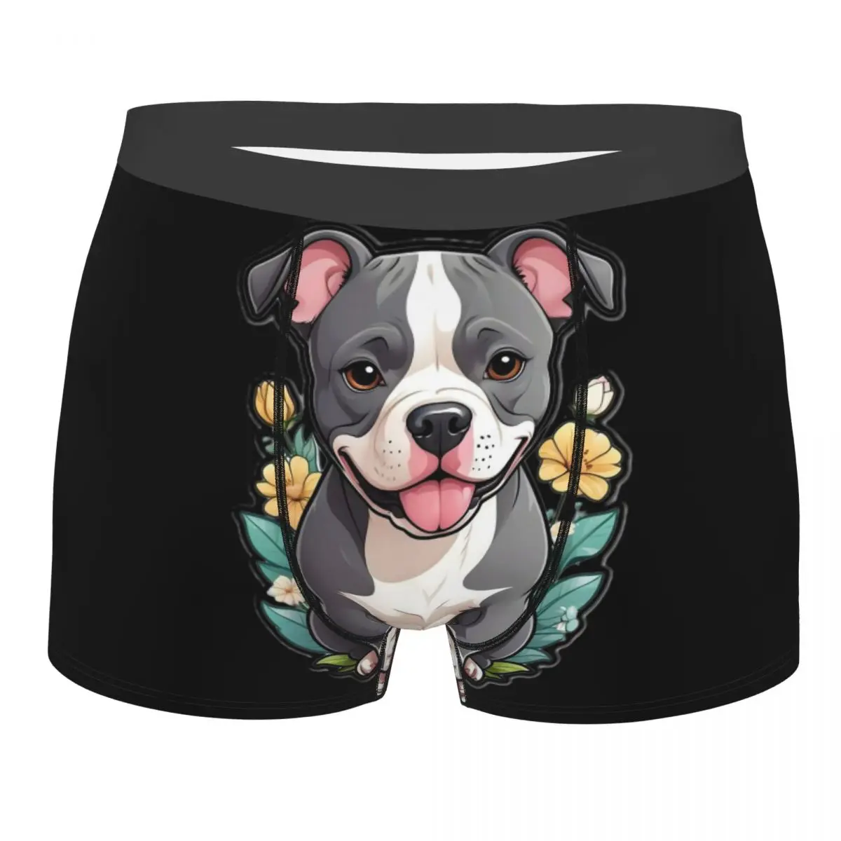 pattern Cute Pets Bulldog Mencosy Boxer Briefs Underpants Highly Breathable Top Quality Gift Idea