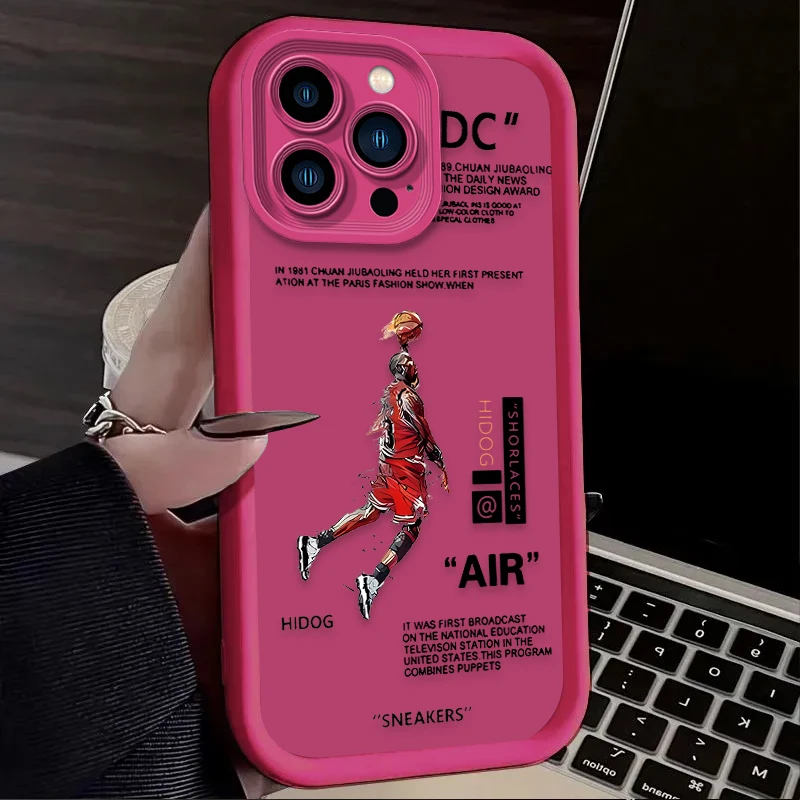 Basketball Star Silicone Shockproof Sports Case - Protective Etui
