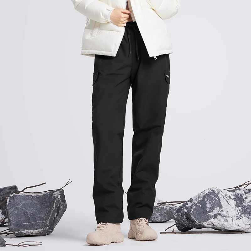 GOLDEN CAMEL Unisex Down Pants Splash-proof White Duck Trousers Thick Warm Casual Workwear Waterproof Winter New