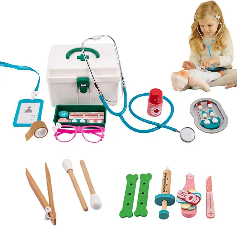 

Toy Doctor Set Interactive Doctor Simulation Playset Play House Toy Role Play Toys Girls Boys Educational Game