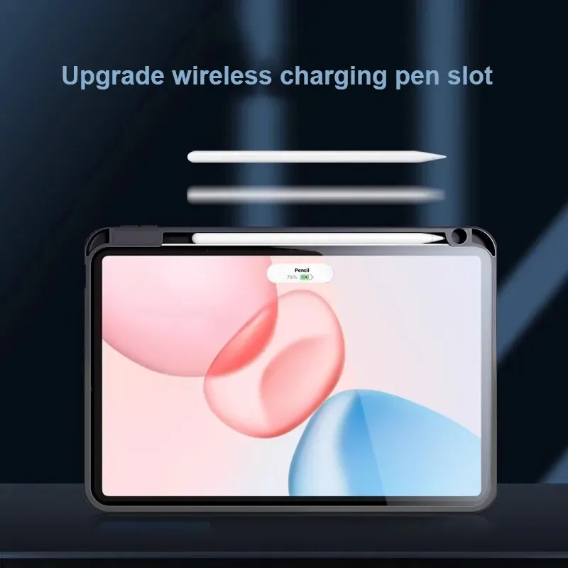 Sleek 360° Rotating Acrylic Tablet Case with Pen Slot