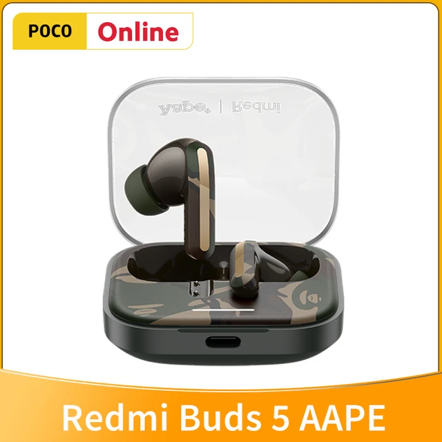 Xiaomi Redmi Buds 5 Earphone TWS Bluetooth 5.3 Headset Noise Cancellation  True Wireless Earbuds Headphone 40 Hours Battery Life - AliExpress