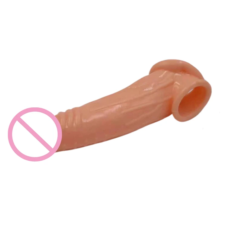 Adult Dildo Sleeve Masturbation Granular G-Spot Stimulation for Men Penis Enlarger Ejaculation Delay Extension Rings Sex Toys