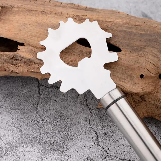 Grill Tisztító Kefe Szerszám A Tisztább Keménységhez És Dugóhúzó Funkcióhoz Foltok Eltávolításához Lyuk Kialakításának Felfüggesztése Az Egyszerű Érdekében - Image 3