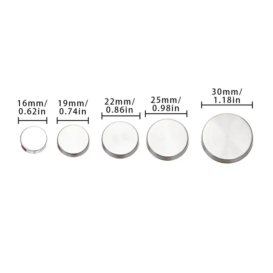 40 X 32 Mm Cromo Cupola Testa Specchio Vite Di Fissaggio - Foto 2