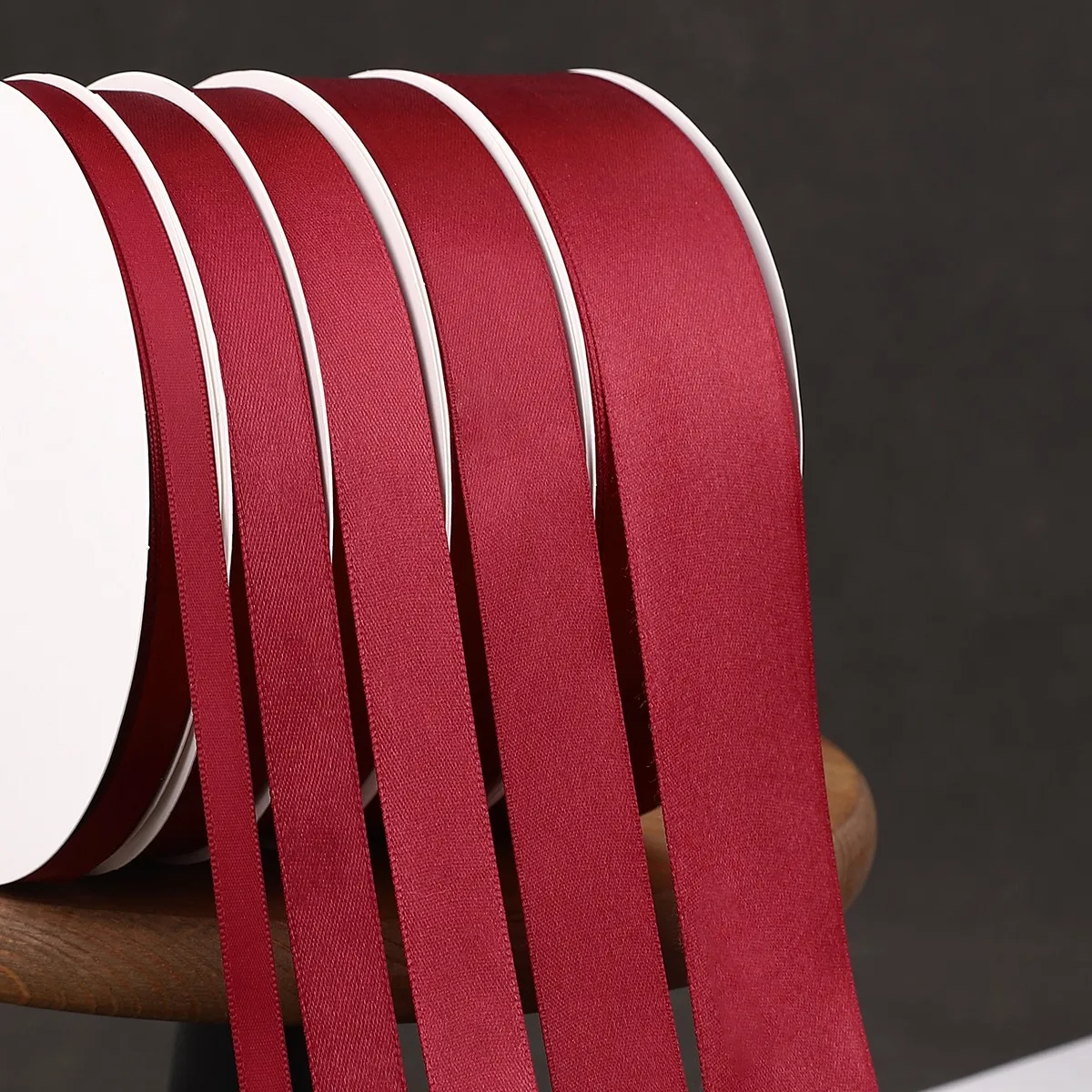 100Yards/Roll Wine Red Ribbons For Crafts Bow Knot Rose Flower DIY Handmade Gift Wrapping Christmas Wedding Decoration Ribbon satin ribbons ribbon decoration ribbon supplies wrapping ribbon satin ribbon sewing ribbon christmas ribbon cotton ribbon polyester ribbon