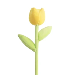 Charming Lifelike Plush Flower Toys - Soft Stuffed Garden Decor for Room & Party Enhancement (Tulip 5)