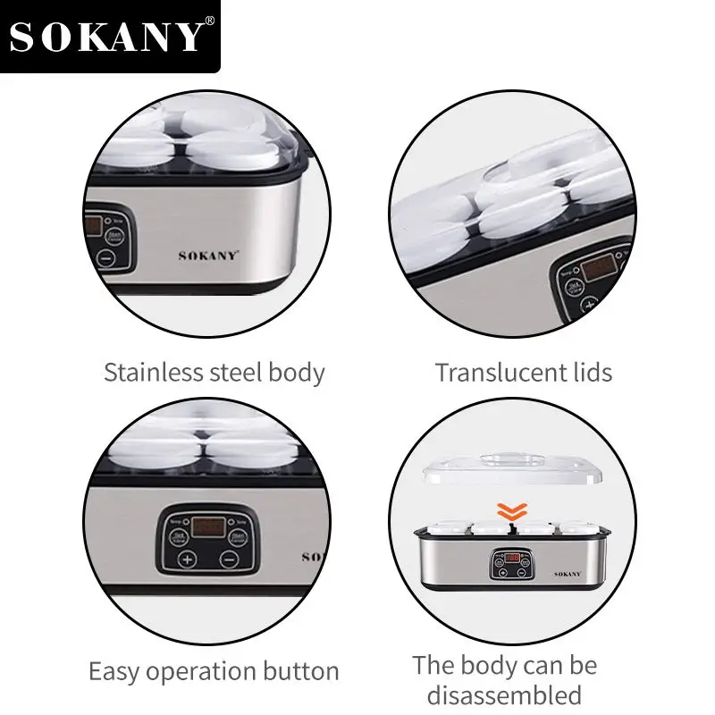 Automatic Convenient Seperate 8 Cups Yogurt Maker Machine 6