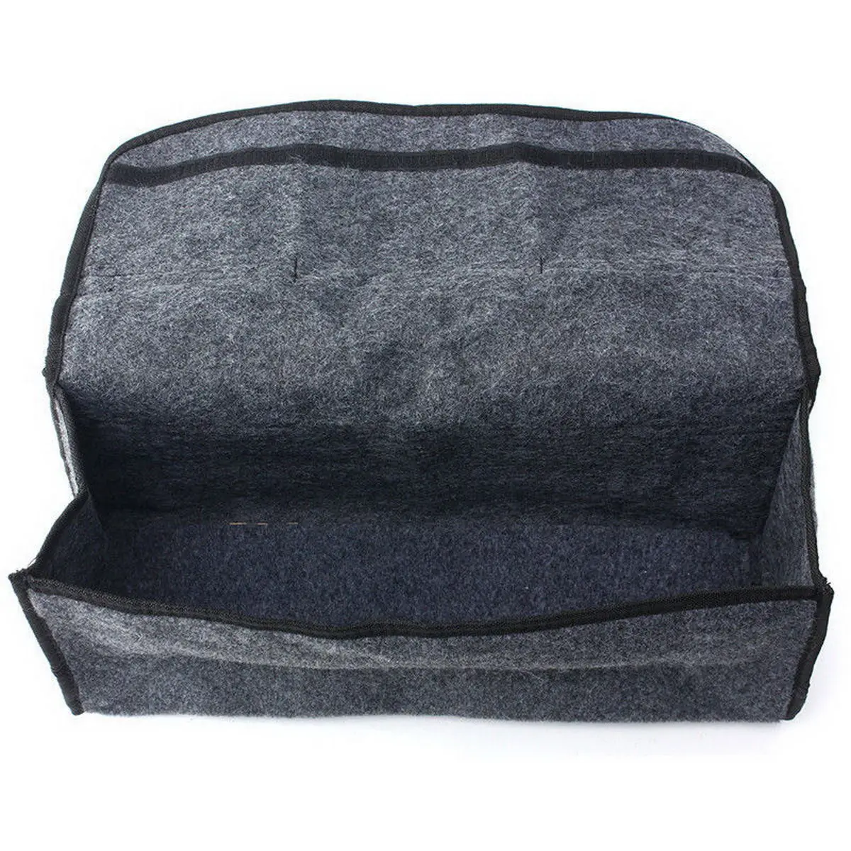 Car Storage Travel Bag Soft Wool Felt Trunk Organizer Storage Box Multi-Pocket Organizer Bag