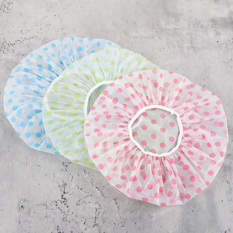 Shower Cap 1pcs Waterproof Bathing Household Long Hair Dry Kitchen Fume Prevention Sanitary