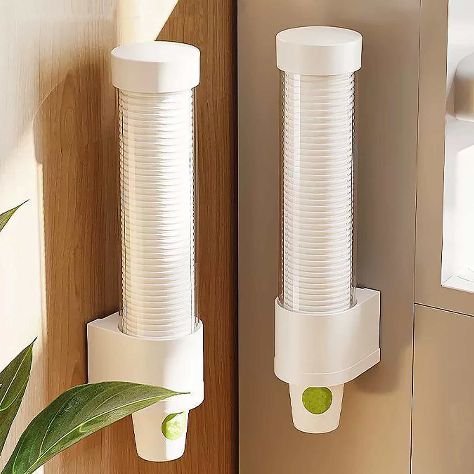 Disposable cup extractor Wall mounting Disposable paper cup Dispenser Plastic cup holder Dispenser automatically drops cup storage holder paper cup dispenser