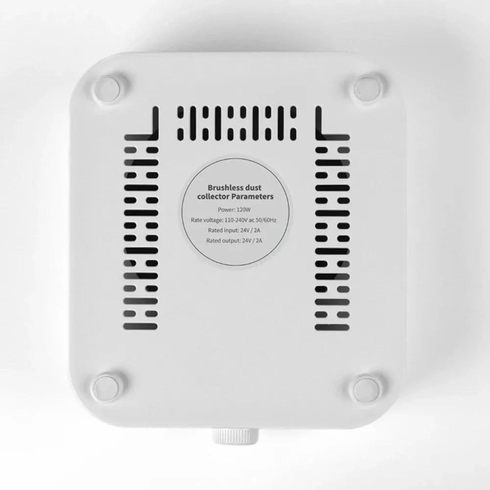 Turbine Brushless Nail Dust Remover Strong Suction 120W Nail Vacuum Cleaner for Manicure with Removable Filter Speed Adjustable