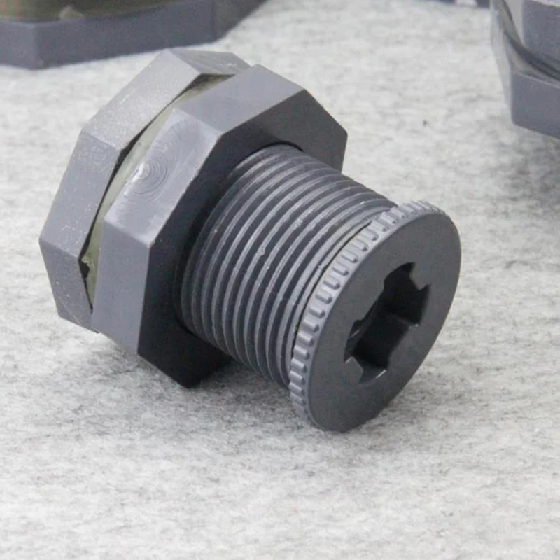 Fish Tank Bulkhead Pipe Joints Pvc  Fmale Thread Aquarium Water Inlet Outlet Connector Water Tank Drainage 1 Pcs