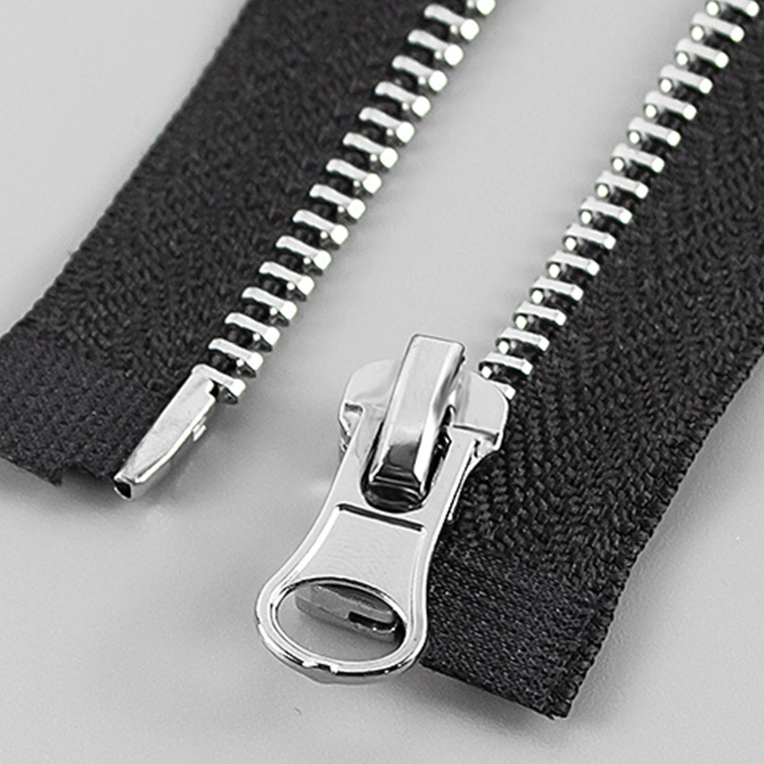 1PCS Black 80cm Zippers Open End Zipper Nylon Zipper for Sewing Long Coat Down Jacket, DIY Sewing